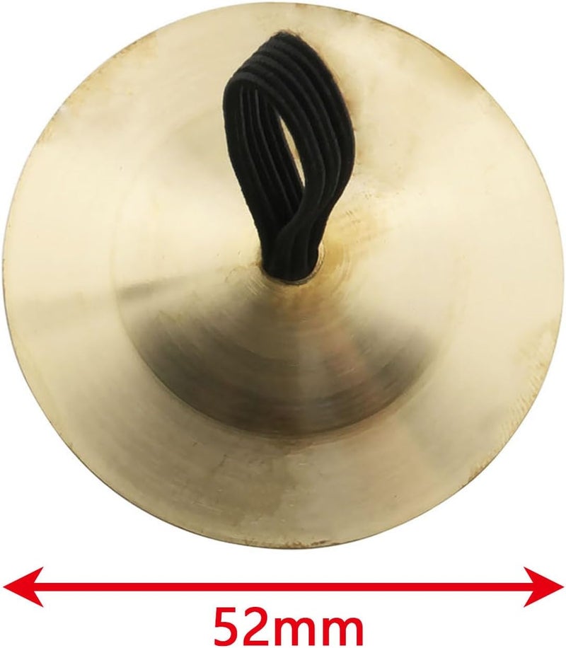 Eoutstanding 2PCS 5.2cm Belly Dancing Finger Cymbals Brass Finger Dance Zills Musical Instrument for Dancer Party Single Hand Operation - Image 2